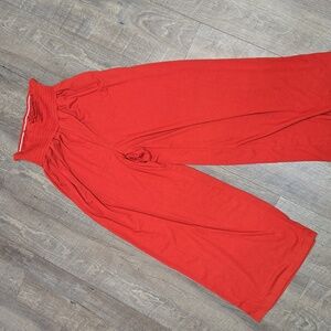 Elegant Brick Wide-Leg Pants